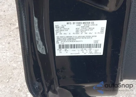 2014 Ford F150 Stx from USA, damaged, VIN 1FTEX1CM3EKG03171